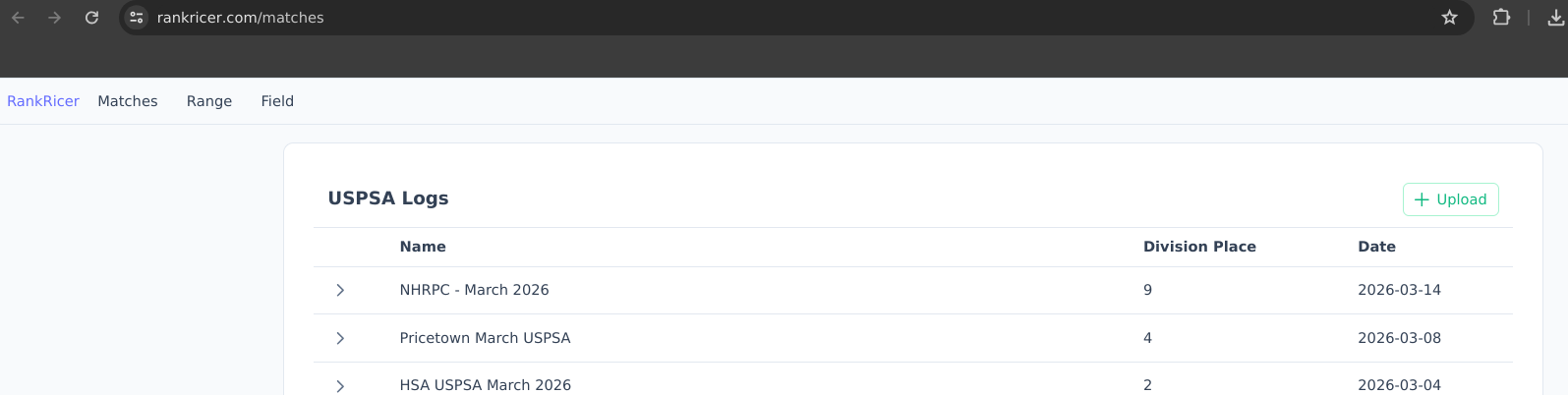 rankricer-uspsa-matches